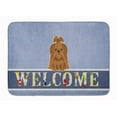 thumbnail image 1 of Carolines Treasures BB5667RUG Shih Tzu Silver Chocolate Welcome Machine Washable Memory Foam Mat, 1 of 4