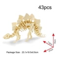 thumbnail image 4 of Puzzle de madera Georgie Porgy 3D para niños T-Rex Spinosaurus Stegosaurus, 4 of 9