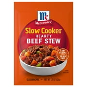 McCormick Slow Cooker Hearty Beef Stew Seasoning Mix, 1.5 oz Packet
