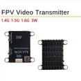 thumbnail image 4 of 2X Transmisor de Audio y Video FPV de Alta Potencia, 1.4G, 1.5G, 1.6G, 3W, VTX, 16 Canales, NTSC/PAL, para Drones RC FPV de Alcance, 4 of 5