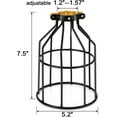 thumbnail image 4 of Yi Lighting Industrial Style Yellow Vintage Metal Lamp Guard Cage for Pendant Light Vintage Lamp Holders (Set of 4), 4 of 7