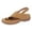 Beige, variant on Flip Flops Arch Support Womens Orthopeic Wedge Sandals Adjustable Slingback Casual Summer Walking Shoes Beige Size 9