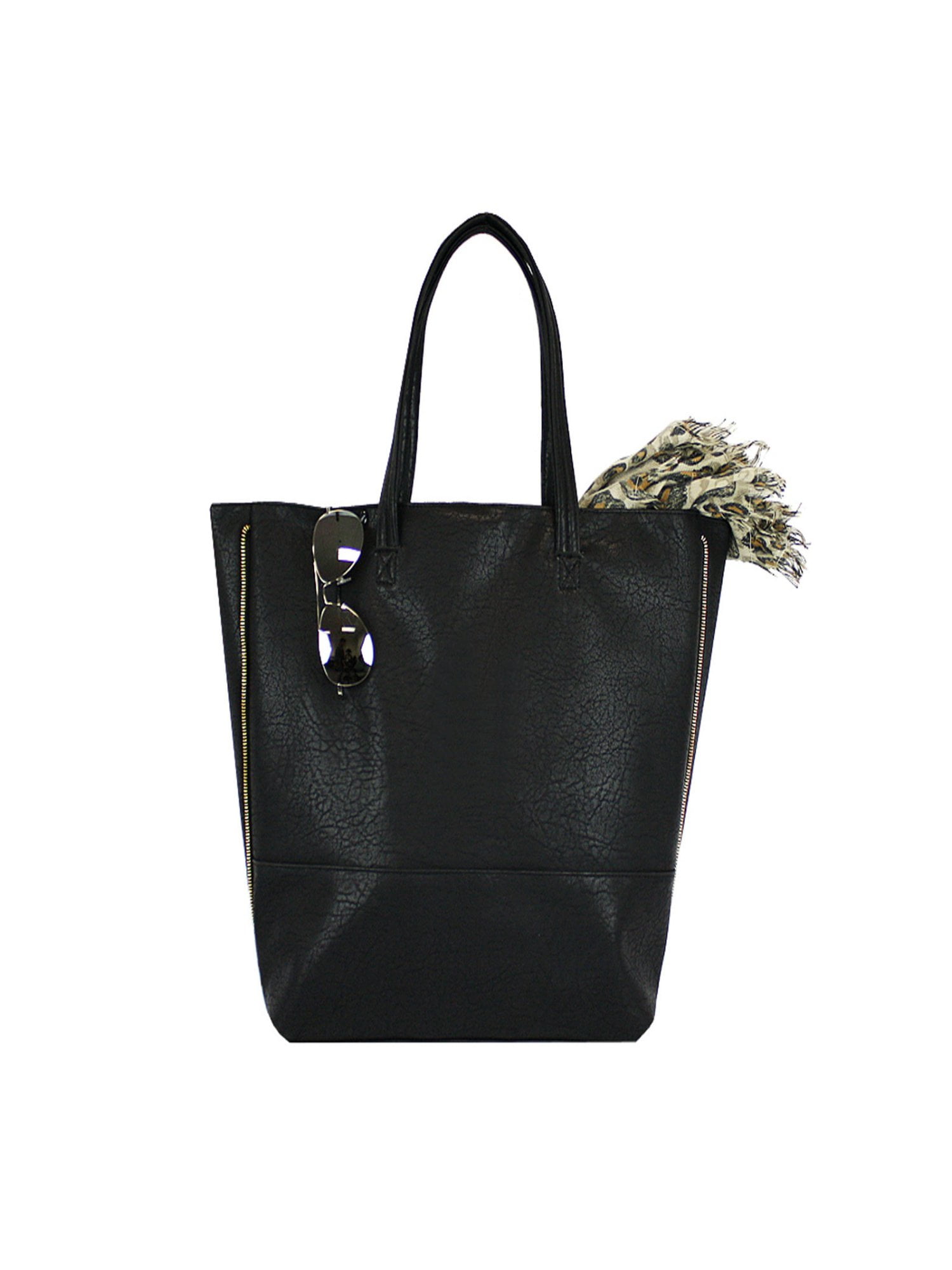 pleather tote bag