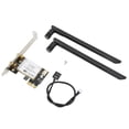 thumbnail image 4 of Wireless Internet Card, Black High Transmission Rate 300Mbps PCIE Wireless Internet Card PCB Metal Dual Band  for Computer, 4 of 7