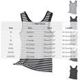 thumbnail image 3 of PYGNJK Womens Plus Size Striped Ribbed Tank Tops Sleeveless Crewneck Casual Basic Summer Top Slim Fitted Racerback Shirts, 3 of 5