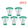 thumbnail image 1 of Floating Swimming Pool Chemical Floater Chlorine Bromine Tablets Floating Dispenser Applicator Swimming Spa Pool Accessories green 5pcs, 1 of 6