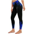 thumbnail image 2 of WJHWSX Workout Leggings for Women,Women's Leggings,Butt Lifting Leggings for Women,Cinched,Comfort Fit,Printed,Polyester,Spandex,Blue,L(US:8), 2 of 6
