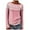 Pink, variant on Fashion Sweater Women Vintage Long Sleeve Casual Crewneck Sweater Fair Isle Knit Pullover Top (White, M)