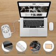 thumbnail image 4 of 2025 New Handheld Fan Mini Fan Powerful Small Portable Fan Speed Adjustable USB Rechargeable Cooling White, 4 of 5