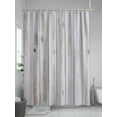 thumbnail image 5 of Fsddascl Brown Wood Plank Shower Curtain Set - Standard 72" x 72" Washable Bathtub Curtain with 12 Hooks, Vertical Vintage Striped Grain Waterproof Fabric Stall Shower Curtains for Bathroom/Bathtub, 5 of 6