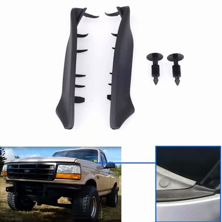 Wiper Cowl Seal 2PCS Plastic End Windshield Wiper Cowl Kit for 2004-2008 Ford F150 Lincoln Mark LT ()