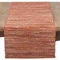 thumbnail image 2 of Saro Lifestyle 217.RU14108B 14 x 108 in. Shimmering Woven Nubby Water Hyacinth Table Runner, Rust, 2 of 4