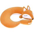 thumbnail image 2 of Almohadas de viaje para niños, almohada en forma de U con dibujos animados de animales y zorros, almohada ergonómica en forma de U para adultos, color naranja, 2 of 4