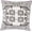 Ivory, Magenta, Black / Yarralumla, variant on Boutique Rugs Bulphan Throw Pillow