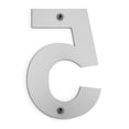 thumbnail image 5 of Barton 6 Inch Floating House Number "5" Stainless Steel Anti-Rust House Address Numbers for Outside, Mailbox Yard Home Front Door, Satin Finish, 5 of 5