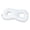 White, variant on Ear Relief Pillow Polyester-Cotton Cover and Two Ear Openings Headrest, Figure-Eight Head and Neck Zones for Side Rest