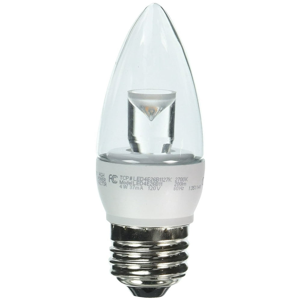 LED4E26B1127K LED Torpedo 25 Watt Equivalent (4w) Soft White (2700K