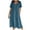 1- Sky Blue, variant on Ersazi Fashion Women Loose V-Neck Summer Solid Short Sleeve Cotton And Linen Dress Wrap Dress 2- Black Dresses for Women S