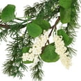 thumbnail image 5 of Noble House Nolta Artificial Eucalyptus and Pine Garland with Berries, Green and White, 5 Foot, 5 of 5