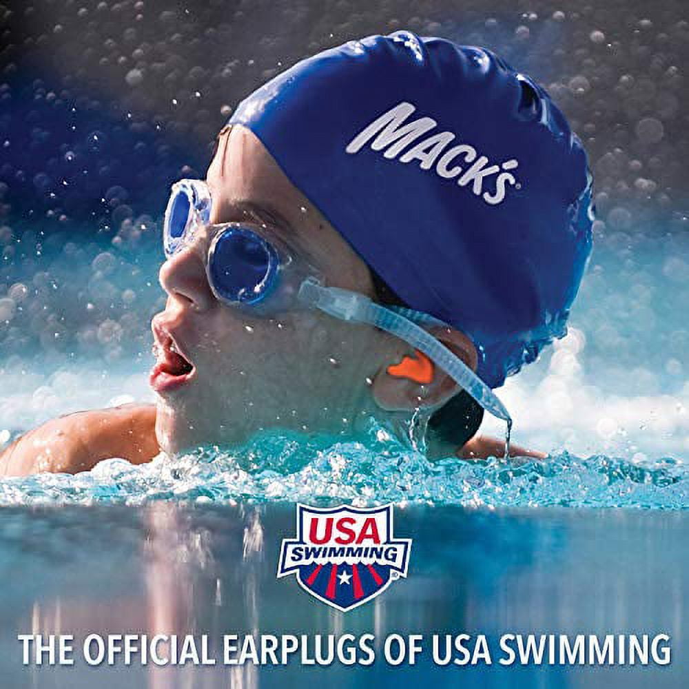 Mack’s Soft Moldable Silicone Putty Earplugs - Kids Size, 200 Pair Dispenser – Comfortable Small Ear Plugs for Swimming, Bathing, Travel, Loud Events and Flying