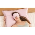 thumbnail image 2 of Mulberry Silk Sleep Eye Mask - Pink, 2 of 3