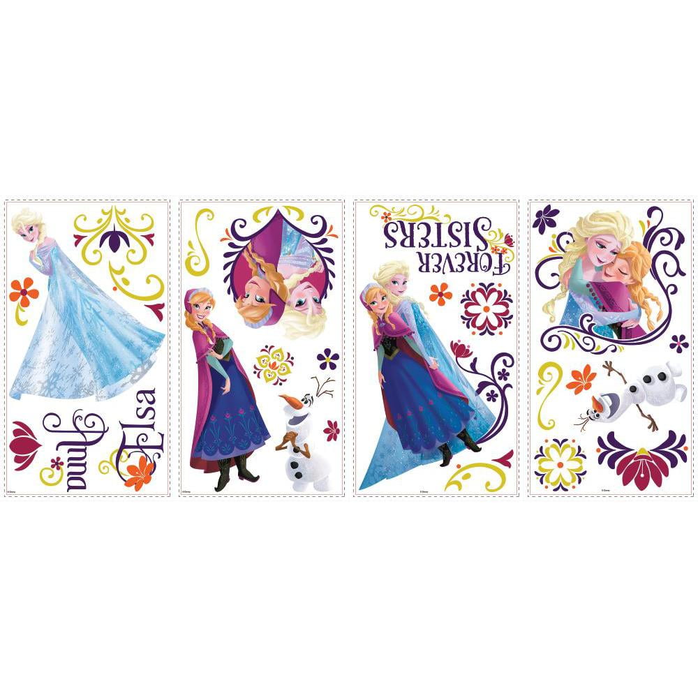 Disney Frozen Spring 27 Wall Decals Princess Room Decor Stickers Olaf Elsa Anna RMK2652SCS