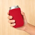 thumbnail image 2 of Standard Can Coolier Sleeve,Beer Bottle Sleeve,Foldable Drink Holder,Soft Insulated Beer Can Cooler Sleeve,Bottle Sleeve Cooler Holder forInsulated Drinks Cold Beverage,2.75x5.11 inch(Red), 2 of 8