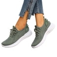 thumbnail image 5 of Obersheen Women's Walking Shoes Lightweight Breathable Mesh Casual Sneakers Soft Sole Athletic Shoes (Army Green,6.5), 5 of 7