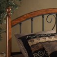 thumbnail image 3 of Hillsdale Furniture Burton Way King Metal Headboard with Cherry Wood Posts, Black, 3 of 3