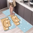 thumbnail image 3 of Alfombra de cocina antideslizante moderna para el hogar, alfombra suave de dibujos animados simple a la moda, alfombra de baño de tira larga, felpudo de entrada lavable y duradero, 3 of 5