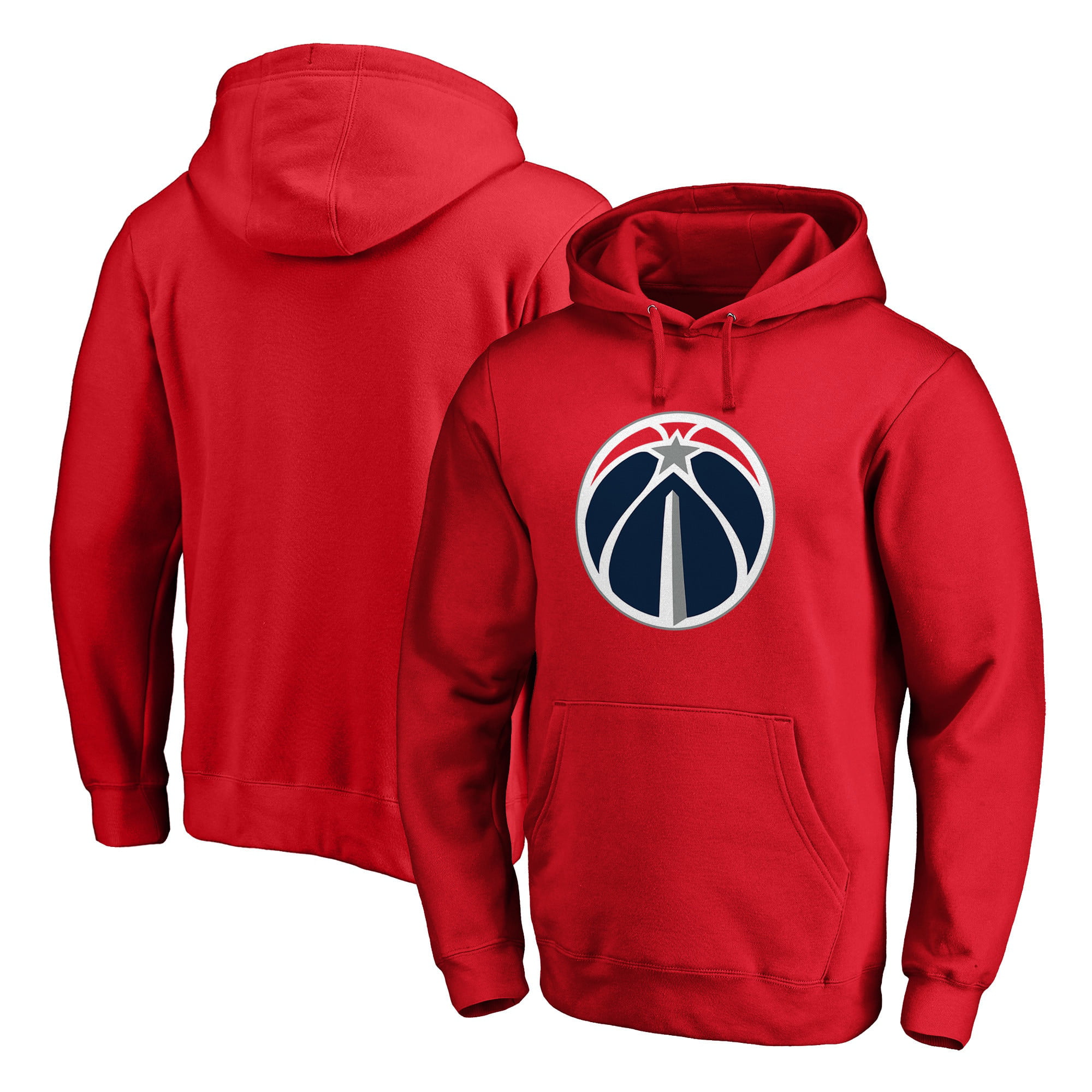 Washington Wizards Fanatics Branded Primary Team Logo Pullover Hoodie ...