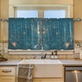 thumbnail image 2 of Yayeee Kitchen Curtains Set of 2 Light Filtering 57"x24" Over Sink Window Panels, Star Map, 2 of 7