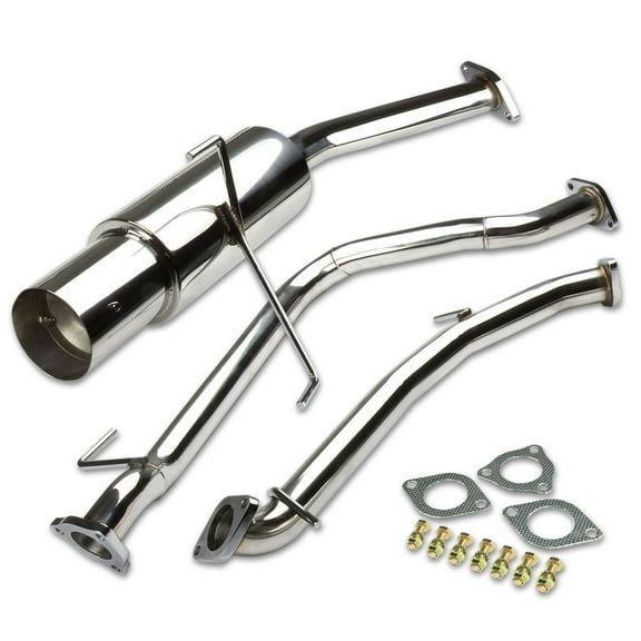 DNA Motoring CBE-CRZ Honda CRZ Catback Exhaust System 4" Tip Muffler - ZF1 Fits select: 2011-2015 HONDA CR-Z