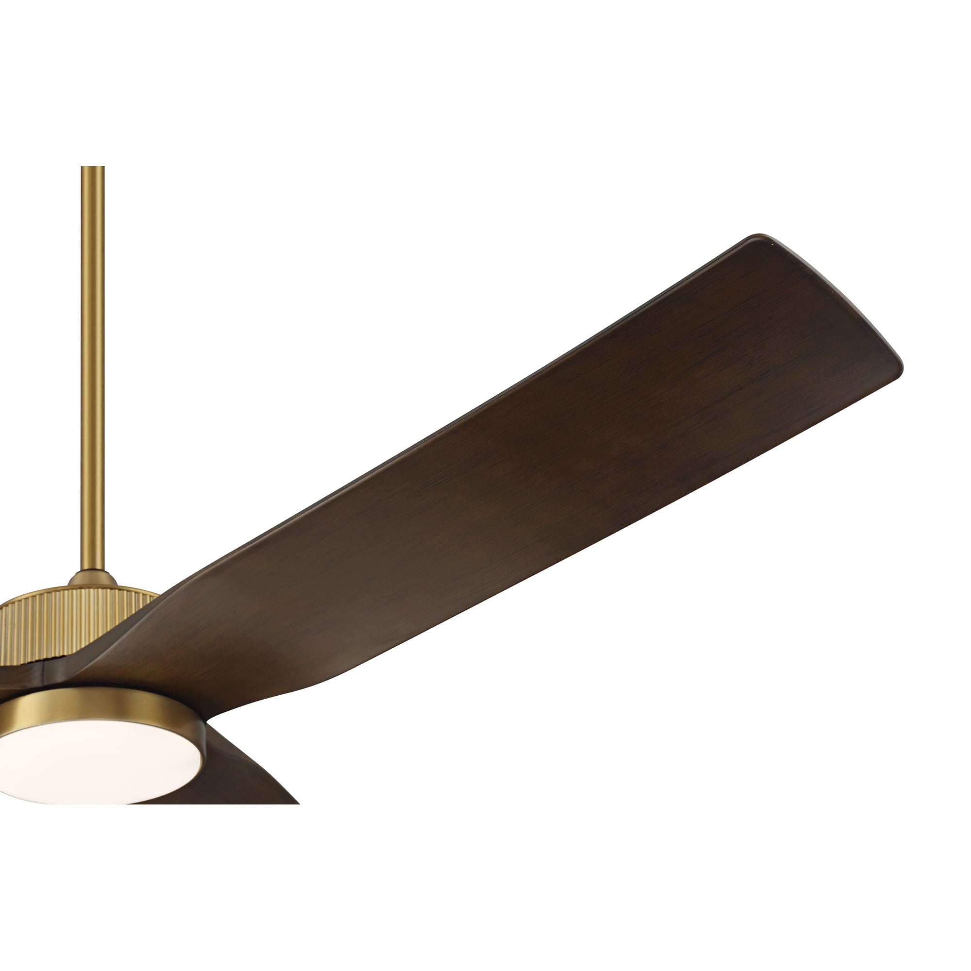 Casa Vieja 60" Montage Modern Indoor Outdoor Ceiling Fan 3 Blade LED Light Remote Control Soft Brass Finish Bedroom Damp Rated