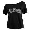 thumbnail image 3 of Tiijoy Girls Off The Shoulder T-Shirt Fashion Short Sleeve T Shirt, Black, Sizes 7-8, 3 of 4