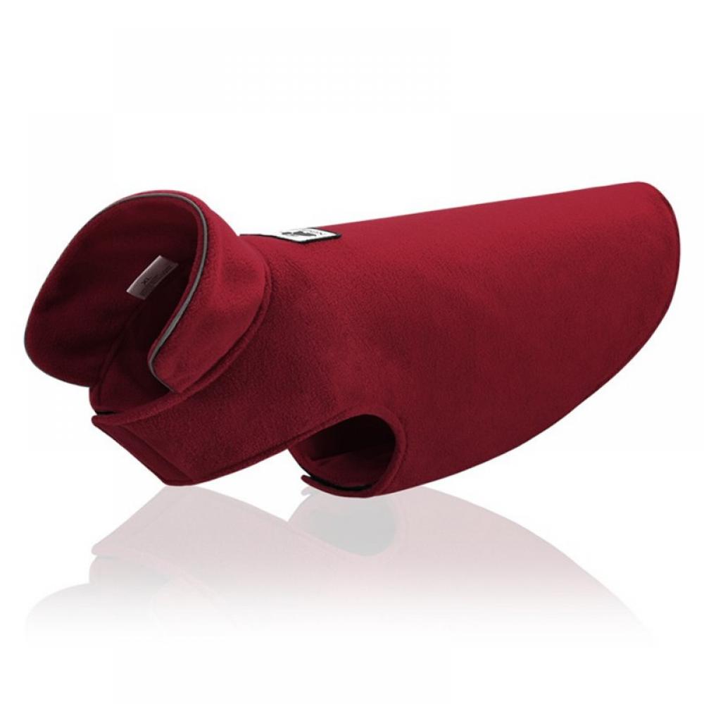 Dog Fleece Vest Pullover Dog Jacket with Leash Ring Winter Small