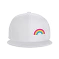 thumbnail image 2 of ZICANCN Rainbow Pansexual Lgbtq Pride Baseball Caps, Trucker Hats for Men And Women, Adjustable Breathable Flat Caps, White, 2 of 8