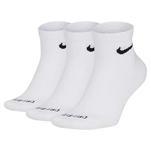 Nike Everyday Plus Cushion Ankle Socks 3-Pair Pack WMN Size 4-6 YTH 3Y-5Y