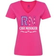 thumbnail image 3 of Inktastic Nurse Case Manager Gift Women's V-Neck T-Shirt, 3 of 5
