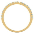 thumbnail image 5 of 0.57 ct Brilliant Round Cut Natural Aquamarine 14k Yellow Gold Stackable Band SZ 7, 5 of 6