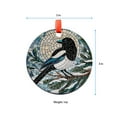 thumbnail image 5 of Magpie on pine tree branch GLASS Hanging, Bird Lover Decor, Bird Nerd, Christmas decor, Bird Suncatcher Decor, black white Magpie Decor, Ornament 2025, Holiday 2025, Seasonal, 5 of 5