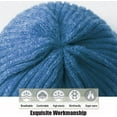 thumbnail image 2 of Unisex Knit Beanie Hats Winter Warm Stretchy Slouchy Skull Beanie Caps for Women Men (Sky Blue), 2 of 8