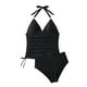 thumbnail image 1 of Mujeres Bikini Trajes de Baño Vintage Impreso Conservador Falda de Playa, Traje de Baño de Dos Piezas para las Vacaciones, 1 of 8