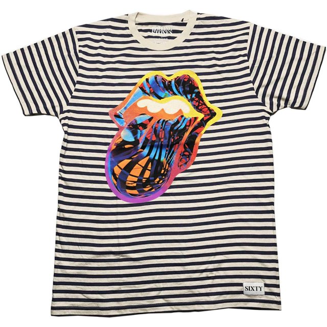 The Rolling Stones - Camiseta Cyberdelic para Adultos Unisex (Negro, Natural)