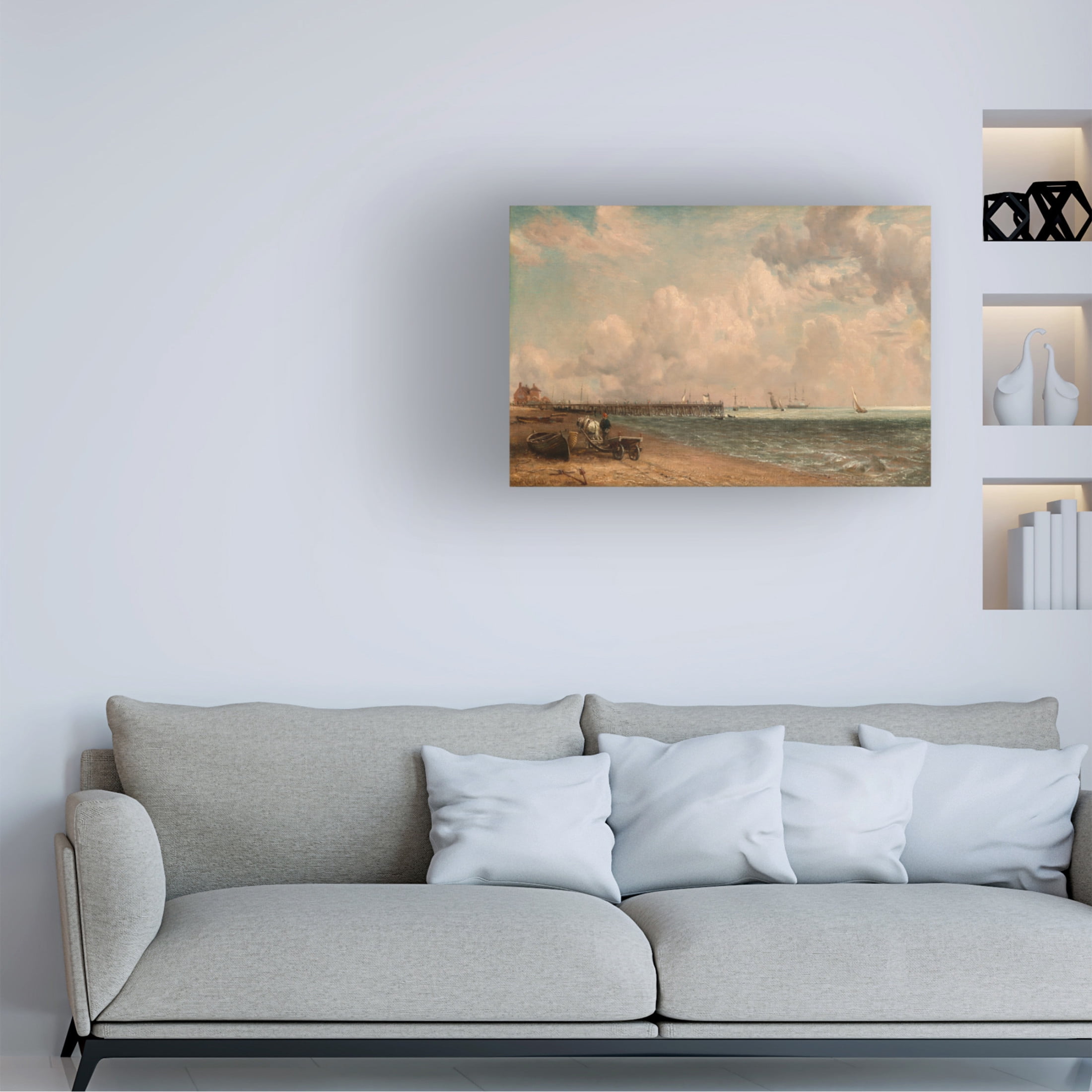 John Constable 'Yarmouth Jetty, 1822' Canvas Art - 32 x 22 Inches