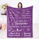thumbnail image 1 of LHSHID Get Well Soon Gifts for Women Inspirational Gifts for Women Couragement Compassion Purple Throw Blanket Warm Hugs Gifts for Women Friend Mom Wife Daughter Sister Colleague 40x50in, 1 of 5