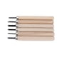 thumbnail image 4 of Kit de 6 cuchillos para tallar madera Cuchillos para sellos de goma para principiantes Kit de cuchillos para esculpir de acero, 4 of 10