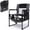 Dark Grey-1 pack, variant on REDCAMP Tall Folding Chair 29in Seat Height Directors Chair High Foldable Bar Stool with Side Table Cup Holder for Makeup Artist, Sports Event, Craft Show, Supports 350LBS