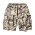thumbnail image 6 of Camo Cargo Pants for Men Loose Fit Elastic Waist Shorts Summer Breathable Comfortable Casual Shorts Camouflage XXXL, 6 of 6