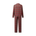 thumbnail image 3 of Rdhnmea Family Christmas Pajamas Matching Sets Plaid Tops and Elastic Waist Pants Loungewear Xmas Jammies Holiday Sleepwear, 3 of 10